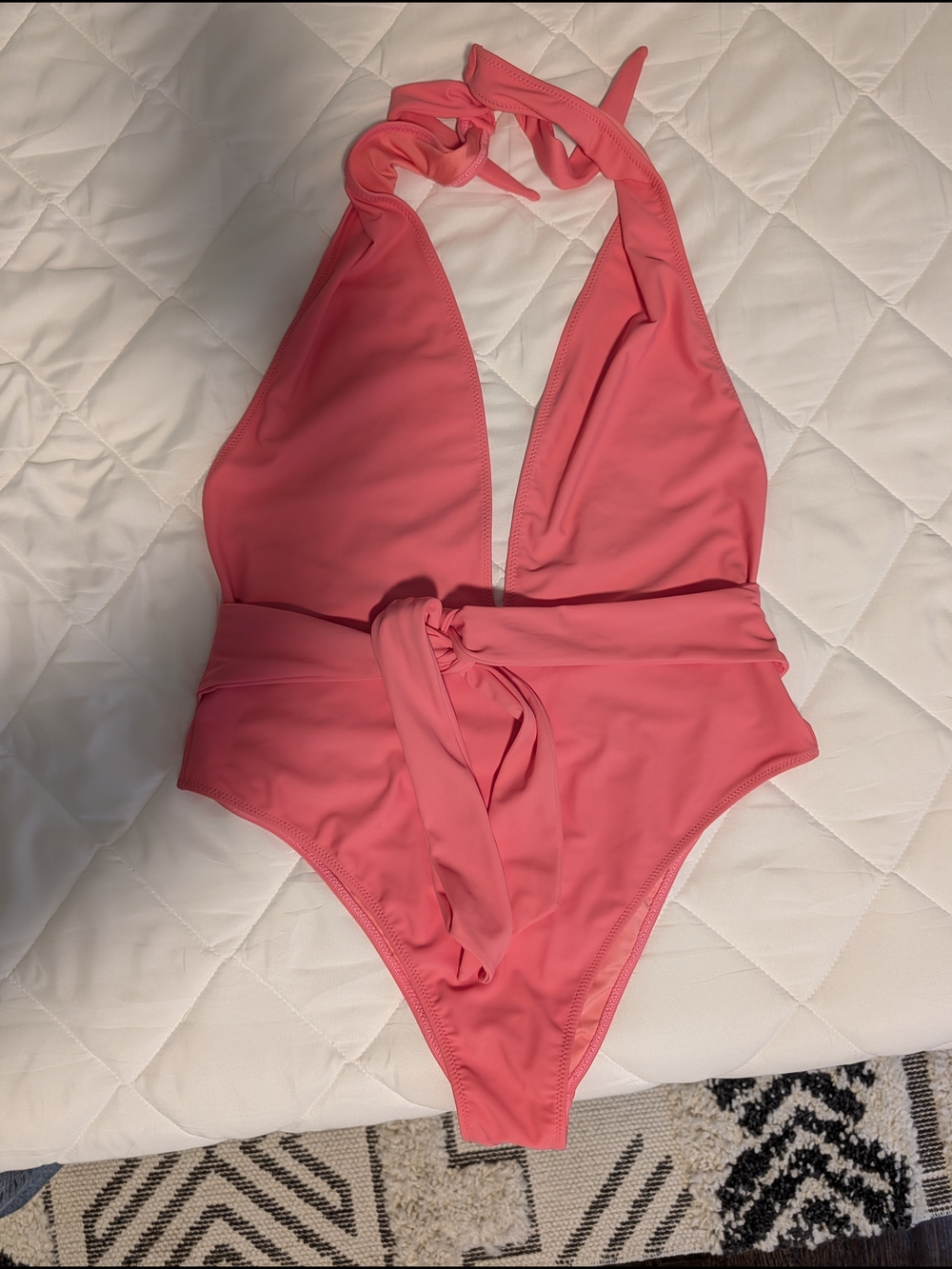 NWT Ramy Brook Verona Halter One-Piece Swimsuit | Size L $238